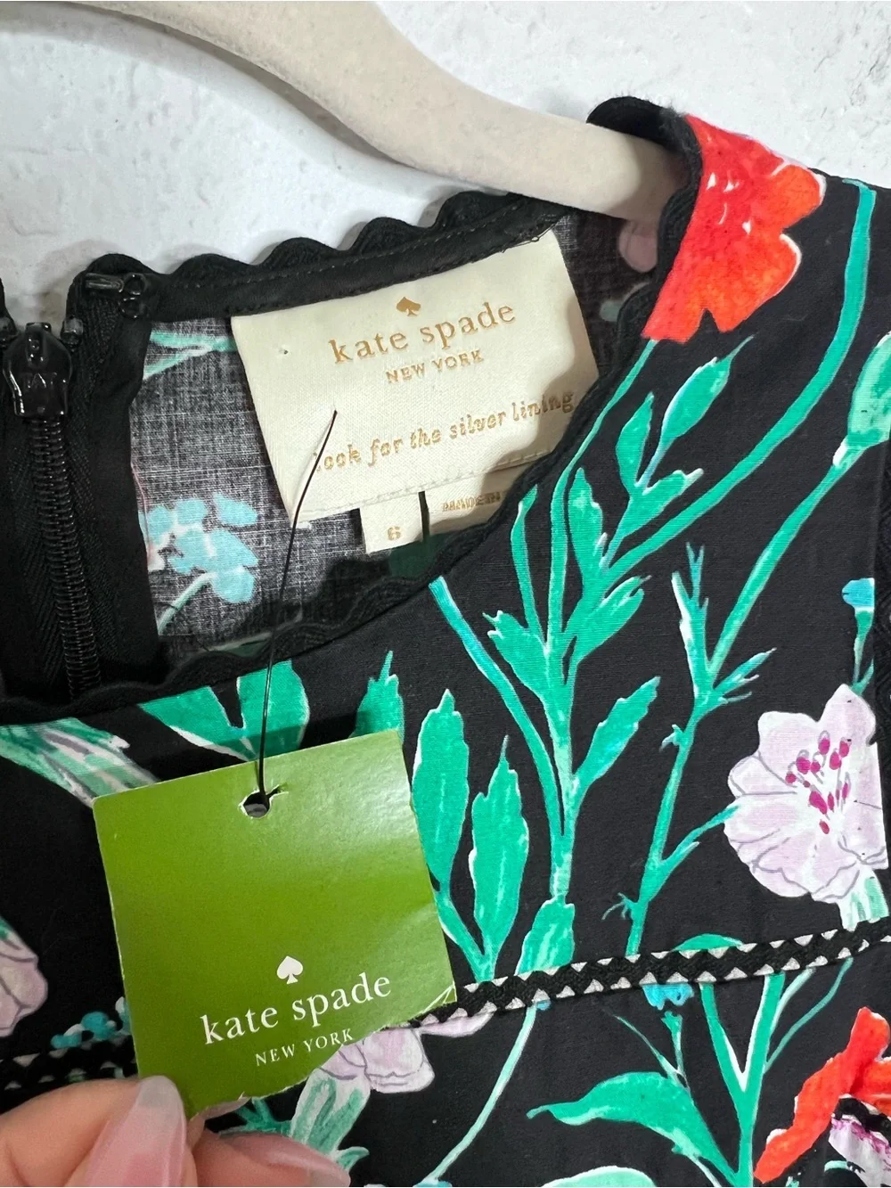 Kate Spade Jardin Tile Jacquard Dress Women’s Size 8 Floral Hummingbird Cocktail